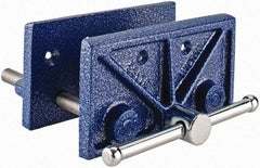 Wilton - 6-1/2" Jaw Width, 4-1/2" Jaw Opening, 3" Throat Depth, Cast Iron Woodworking Vise - 8-1/4" OAL x 7.3" OAW x 4.1" OAH, Standard Spindle - Apex Tool & Supply