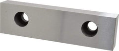 Kurt - 8" Wide x 2.2" High x 1.105" Thick, Flat/No Step Vise Jaw - Hard, Steel, Fixed Jaw, Compatible with 8" Vises - Apex Tool & Supply