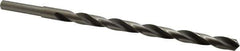 Michigan Drill - 19/32" Drill, 118° Point, High Speed Steel Silver Deming & Reduced Shank Drill Bit - Oxide Finish, 12" OAL, Straight Shank, 9" Flute Length, Right Hand Cut, Standard Point, Spiral Flute, Regular Spiral - Apex Tool & Supply