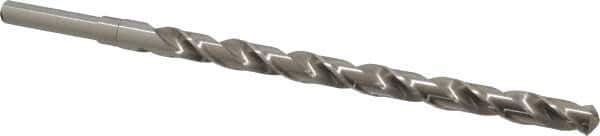 Michigan Drill - 5/8" Drill, 118° Point, High Speed Steel Silver Deming & Reduced Shank Drill Bit - Oxide Finish, 12" OAL, Straight Shank, 9" Flute Length, Right Hand Cut, Standard Point, Spiral Flute, Regular Spiral - Apex Tool & Supply