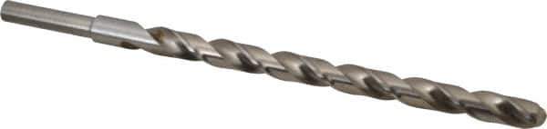 Michigan Drill - 41/64" Drill, 118° Point, High Speed Steel Silver Deming & Reduced Shank Drill Bit - Oxide Finish, 12" OAL, Straight Shank, 9" Flute Length, Right Hand Cut, Standard Point, Spiral Flute, Regular Spiral - Apex Tool & Supply