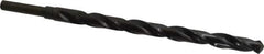 Michigan Drill - 11/16" Drill, 118° Point, High Speed Steel Silver Deming & Reduced Shank Drill Bit - Oxide Finish, 12" OAL, Straight Shank, 9" Flute Length, Right Hand Cut, Standard Point, Spiral Flute, Regular Spiral - Apex Tool & Supply
