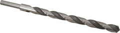 Michigan Drill - 47/64" Drill, 118° Point, High Speed Steel Silver Deming & Reduced Shank Drill Bit - Oxide Finish, 12" OAL, Straight Shank, 9" Flute Length, Right Hand Cut, Standard Point, Spiral Flute, Regular Spiral - Apex Tool & Supply