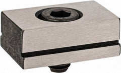 Kurt - 11/16" Base Width, 5/8" Slot Width, 1/4" Fastener Diam Compatibility, Step Fixture Key - 7/32" Slot Height, 0.12" Base Height, 1" OAL x 11/16" Overall Width x 3/8" Overall Height - Apex Tool & Supply
