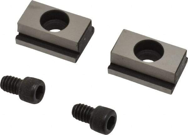 Kurt - 11/16" Base Width, 1/2" Slot Width, 1/4" Fastener Diam Compatibility, Step Fixture Key - 7/32" Slot Height, 0.12" Base Height, 1" OAL x 11/16" Overall Width x 3/8" Overall Height - Apex Tool & Supply