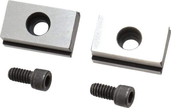 Kurt - 13/16" Base Width, 11/16" Slot Width, 1/4" Fastener Diam Compatibility, Step Fixture Key - 17/64" Slot Height, 0.156" Base Height, 1-1/4" OAL x 13/16" Overall Width x 7/16" Overall Height - Apex Tool & Supply