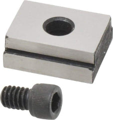 Kurt - 11/16" Base Width, 13/16" Slot Width, 1/4" Fastener Diam Compatibility, Step Fixture Key - 0.12" Slot Height, 7/32" Base Height, 1" OAL x 13/16" Overall Width x 3/8" Overall Height - Apex Tool & Supply