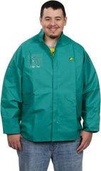 OnGuard - Size 3XL, Green, Chemical, Rain, Flame Resistant/Retardant Jacket - 66" Chest, 1 Pocket - Apex Tool & Supply