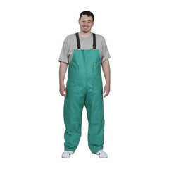OnGuard - Size M, Green, Chemical Bib Overall - 1 Pocket, Open Ankle, Open Wrist - Apex Tool & Supply