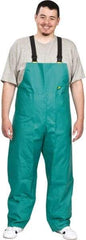 OnGuard - Size L, Green, Chemical Bib Overall - 1 Pocket, Open Ankle, Open Wrist - Apex Tool & Supply