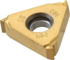 Seco - 16NR Internal Right Hand 18 UN Laydown Threading Insert - Grade CP500, TiAlN/TiN Coated Carbide - Apex Tool & Supply