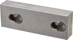 Kurt - 3.969" Wide x 1-3/8" High x 0.73" ThickFlat/No Step Vise Jaw - Semi-Hard, Steel, Fixed Jaw, Compatible with 4" Vises - Apex Tool & Supply