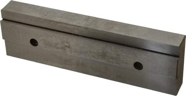 Kurt - 7.969" Wide x 2.44" High x 1.075" ThickDouble Step Vise Jaw - Steel, Fixed Jaw, Compatible with 8" Vises - Apex Tool & Supply