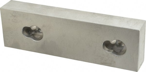 Kurt - 7.969" Wide x 2.44" High x 1.23" ThickFlat/No Step Vise Jaw - Apex Tool & Supply