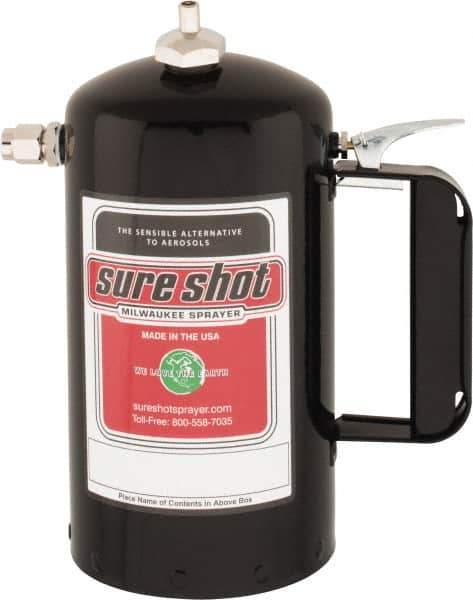 Sure Shot - Enameled Steel Paint Sprayer with Adjustable Plastic Nozzle - 32 oz Capacity, 200 Max psi - Apex Tool & Supply