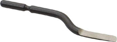 Shaviv - E Right-Handed High Speed Steel Deburring Swivel Blade - Use on Hole Edge & Straight Edge Surfaces, Adjustable - Apex Tool & Supply
