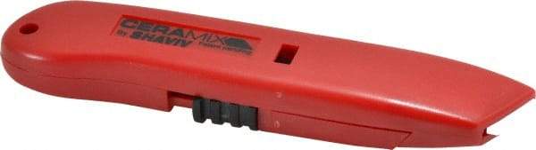 Shaviv - 3 Piece Ceramic Blade Hand Deburring Tool Set - Q10 Blade, Plastic Handle, For Straight Edges - Apex Tool & Supply