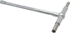 SPI - 2-1/8 to 3-1/2 Inch, 5-7/8 Inch Overall Length, Telescoping Gage - 5 Inch Long Handle, Hardened Tool Steel, Satin Chrome Finish - Apex Tool & Supply