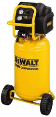 DeWALT - 1.6 Running HP, 5.4 CFM at 90 psi Vertical Port Electric Compressor - 15 Gallon Tank, 15 Amp, 200 Max psi, 120V - Apex Tool & Supply