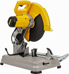 DeWALT - 14" Blade Diam, 1" Arbor Hole, Miter Chop & Cutoff Saw - 1 Phase, 4,000 RPM, 5.5 hp, 120 Volts - Apex Tool & Supply