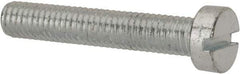 Value Collection - M6x1.00, 35mm Length Under Head Slotted Drive Machine Screw - Cheese Head, Grade 4.8 Steel, Zinc-Plated Finish, Without Washer - Apex Tool & Supply