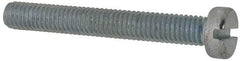 Value Collection - M6x1.00, 45mm Length Under Head Slotted Drive Machine Screw - Cheese Head, Grade 4.8 Steel, Zinc-Plated Finish, Without Washer - Apex Tool & Supply