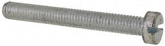 Value Collection - M6x1.00, 50mm Length Under Head Slotted Drive Machine Screw - Cheese Head, Grade 4.8 Steel, Zinc-Plated Finish, Without Washer - Apex Tool & Supply