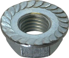 Value Collection - 5/16-24, 0.68" Flange Diam, Serrated Flange Nut - Grade Grade 2 Steel, Zinc-Plated Finish, 0.283" Flange Height - Apex Tool & Supply