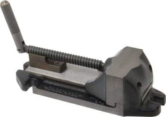 Cardinal Tool - 3" Jaw Opening Capacity x 1-1/2" Throat Depth, Horizontal Drill Press Vise - 3" Wide Jaw, Stationary Base, Rapid Action, 9" OAL x 2-9/16" Overall Height, Steel - Apex Tool & Supply