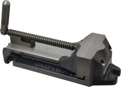 Cardinal Tool - 4" Jaw Opening Capacity x 1-1/2" Throat Depth, Horizontal Drill Press Vise - 4" Wide Jaw, Stationary Base, Rapid Action, 11-1/2" OAL x 2-7/8" Overall Height, Steel - Apex Tool & Supply