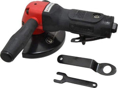 Universal Tool - 4-1/2" Wheel Diam, 10,000 RPM, Pneumatic Angle & Disc Grinder - 5/8-11 Spindle, 24 CFM, Rear Exhaust - Apex Tool & Supply
