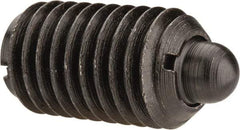 Gibraltar - 5/8-11, 1-1/16" Thread Length, 0.215" Plunger Projection, Steel Threaded Spring Plunger - 0.31" Max Plunger Diam, 1.062" Plunger Length, 7 Lb Init End Force, 50 Lb Final End Force - Apex Tool & Supply