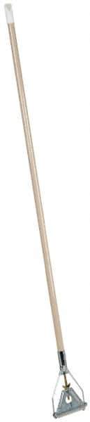 PRO-SOURCE - 48" Quick Connect Mop Handle - 1-1/8" Handle Diam, Metal Connector, Use with Wet Mops - Apex Tool & Supply