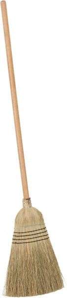 PRO-SOURCE - 60" OAL Corn Bristle Broom - Wood Handle - Apex Tool & Supply