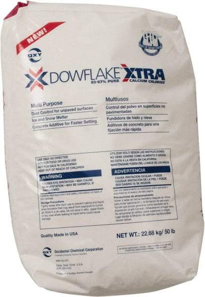 Peladow - 50 Lb Bag Calcium Chloride Granules - Effective to -25°F - Apex Tool & Supply