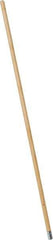 PRO-SOURCE - 54" Wood Female Thread Mop Handle - 1-1/8" Handle Diam, Metal Connector, Use with Wet Mops - Apex Tool & Supply