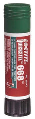 Loctite - 19 Gal Stick, Green, Low Strength Semisolid Retaining Compound - Series 668, 24 hr Full Cure Time, Heat Removal - Apex Tool & Supply