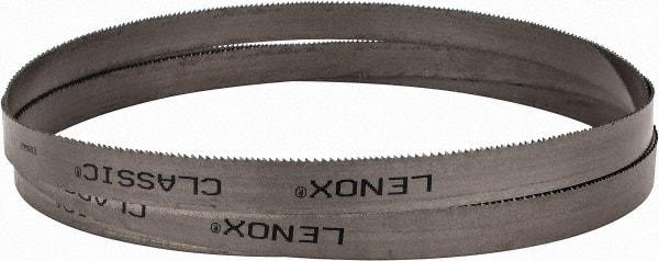 Lenox - 10 to 14 TPI, 7' 9" Long x 3/4" Wide x 0.035" Thick, Welded Band Saw Blade - Bi-Metal, Toothed Edge, Modified Raker Tooth Set, Flexible Back, Contour Cutting - Apex Tool & Supply