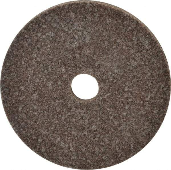 3M - 6" Diam, 1/2" Face Width, 1" Center Hole, Coarse Grade, Aluminum Oxide Deburring Wheel - Unitized, Hard Density 8 Grade, 7,500 RPM - Apex Tool & Supply