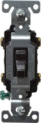 Cooper Wiring Devices - 2 Pole, 120 to 277 VAC, 20 Amp, Commercial Grade, Toggle, Wall and Dimmer Light Switch - Fluorescent - Apex Tool & Supply