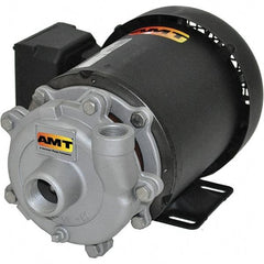 American Machine & Tool - 115/230 Volt, 1 Phase, 1-1/2 HP, Stainless Steel Straight Pump - 1-1/2 Inch Inlet, 1-1/4 Inch Outlet, 66 Max Head psi, Stainless Steel Impeller - Apex Tool & Supply