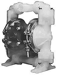 SandPIPER - 1/2" NPT, Nonmetallic, Air Operated Diaphragm Pump - Santoprene Diaphragm, Polypropylene Housing - Apex Tool & Supply