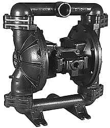 SandPIPER - 2" NPT, Metallic, Air Operated Diaphragm Pump - Santoprene Diaphragm, Stainless Steel Housing - Apex Tool & Supply