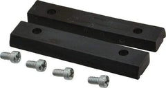 Panavise - 2-1/2" Wide x 1/2" High x 1/4" Thick, V-Groove Vise Jaw - Nylon, Fixed Jaw - Apex Tool & Supply