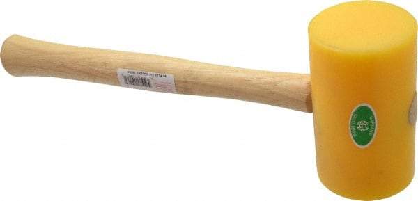 Garland - 1-1/2 Lb Head Polyethylene Mallet - 14" OAL, 16-1/2" Long Wood Handle - Apex Tool & Supply