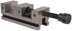 Interstate - 3-7/8" Jaw Width, 4-3/4" Jaw Opening Capacity, 1-9/16" Jaw Height, Toolmaker's Vise - V-Groove Jaw, 0.0001" Parallelism, 0.0002" Squareness, 10.23" OAL x 3-3/4" OAH - Apex Tool & Supply