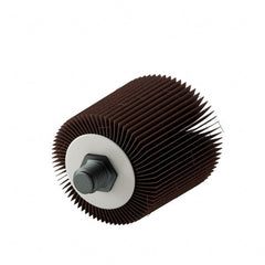 3M - 1" Diam x 1" Face Width, Medium Aluminum Oxide Coated Mounted Flap Wheel - Apex Tool & Supply
