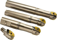 Seco - 3/4" Cut Diam, 0.66" Max Depth of Cut, Indexable Ball Nose End Mill - 1.1" Head Length, M10 Modular Connection, R218.20 Toolholder, 218.20 0.375.R Insert - Apex Tool & Supply