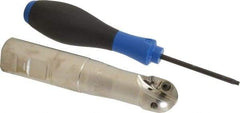 Seco - 1" Cut Diam, 0.86" Max Depth of Cut, 1" Shank Diam, 5.04" OAL, Indexable Ball Nose End Mill - 2" Head Length, Straight Shank, R218.20 Toolholder, 218.20-125.R Insert - Apex Tool & Supply