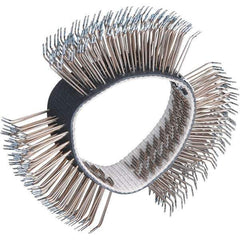Dynabrade - 4" OD, Bent Filament Wheel Brush - 3/4" Face Width - Apex Tool & Supply